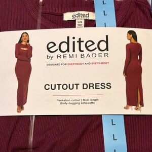 Edited by Remi Bader Burgundy Maxi Dress Size L